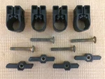 Set X 4 Yakima Snar Square Bar Mount Wrap Around + 5/16" Bolts Wing Nuts. Fixed Price $17.95.