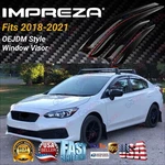 Fit 2018-23 Subaru Impreza Sedan Oe Jdm Style Window Visor Vent Shade Deflectors. Fixed Price $38.99.