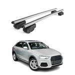 For Audi Q3 2015-2018 Omac U015540 Gray Flush-mounted Roof Rails Cross Bars. Fixed Price $109.99.