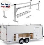 2 Pack Trailer Ladder Rack Adjustable 4-8.5 Ft Aluminum 400 Lbs. Fixed Price $254.86.