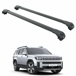 For Hyundai Santa Fe (2024-2026) Roof Rack Cross Bars Raised Rail Black. Fixed Price $208.00.
