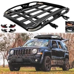 For Jeep Patriot Aluminum Roof Rack Cargo Carrier Basket & Crossbar W/ Led Light. Fixed Price $229.16.