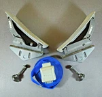 1 Pair Thule H2GO Kayak Saddle Carriers #876, Includes Strap And Buckle Bumper. Fixed Price $16.75.