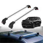 Heavy Duty Roof Rack Crossbar For Chevrolet Tahoe 2021-2026 Flush Rails Silver. Fixed Price $184.41.