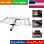 70422 Hitch Mount Compact Aluminum Cargo Carrier 48" X 21" Basket With 500 .... Fixed Price $136.16.