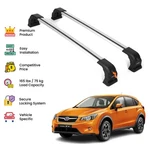 Silver Premium Roof Rack Cross Bars For Subaru Xv Trek 2012-2019. Fixed Price $189.91.
