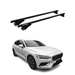 For Volvo V60 2020-2023 Omac U027453 Black Flush-mounted Roof Rails Cross Bars. Fixed Price $219.90.