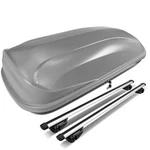 Adjustable 135CM Roof Rail Aluminum Cross Bar+cargo Box Carrier Set Grey W/lock. Fixed Price $749.99.