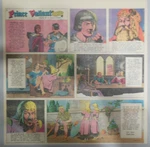 Prince Valiant Sunday #1546 By Hal Foster From 9/25/1966 2/3 Full Page Size !. Fixed Price $5.00.