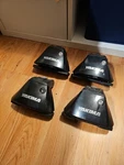 Yakima Ridgeline Roof Rack Towers Set 4 W/ Locks And 1 Key. Fixed Price $85.00.