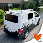 H1 2-BAR Steel Rack System W/ Roller Nissan NV200 2013-2021 (all Trims) White. Fixed Price $654.55.