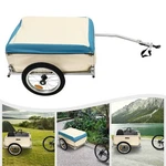 Bicycle Bike Cargo Trailer Steel Carrier Storage Cart Wheel Runner For Shopping. Fixed Price $109.03.