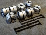 Lmh 8707 Detail Steel Truck Load Galvanized Ss Coils W/rack 60" 7' Ho Car. Fixed Price $22.95.