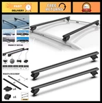 47" Aluminum Roof Rack Cross Bars For Raised Side Rails, Adjustable Cargo Carrie. Fixed Price $89.99.
