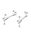 Genuine Mopar Roof Rack Side Rail Left 5VY01LXHAA. Fixed Price $742.45.