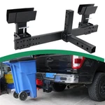 Car&truck Dual Trash Can Hauler Towing Hitch Carrier With 2" Receiver. Fixed Price $189.99.