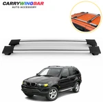 For Bmw X5 E53 1999-2006 Roof Rack Carrier Cross Bars Kit Silver Alu Pair. Fixed Price $119.00.