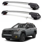 Roof Rack Cross Bars For Subaru Outback 2026 Raised Rail Silver Aluminum 220LBS. Fixed Price $199.99.