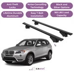 Erkul Roof Rack Cross Bars For Bmw X3 F25 2011-2017 With Flush Rails Black. Fixed Price $169.90.
