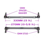 Godspeed Front Sway Bar End Links 270-330MM For Volvo S40 2004-2012. Fixed Price $59.00.