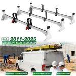 3-BAR Van Roof Ladder Rack Fit 2011-ON Nissan NV1500 2500 3500, White, 800 Lbs. Fixed Price $195.99.