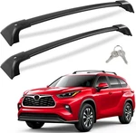 Kinggeri Lockable 220LBS Cross Bars Roof Racks Fit For Toyota Highlander. Fixed Price $39.95.