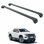 For Volkswagen Amarok Aventura 2020-2026 Roof Rack Cross Bar Raised Rail, Black. Fixed Price $208.00.