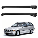 Lockable Roof Rack Cross Bars For Bmw 3 Series E46 Touring 1999-2005 2PCS Black. Fixed Price $129.99.