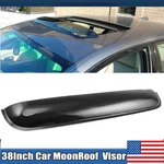 970MM Us Black Sun/moon Top Window Sunroof Visor Vent Rain/wind Deflector. Fixed Price $25.99.