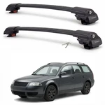 Roof Rack Cross Bars For Vw Passat Variant Wagon 2001-2005 Aluminum Black Pair. Fixed Price $149.99.