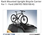 Thule Rack Mounted Upright Bicycle Carrierfor 1 - Ford Free Shipping New,openbox. Fixed Price $149.99.