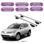 Erkul Roof Rack Cross Bars For Nissan Murano 2003-2014 Raised Rails Silver. Fixed Price $148.41.