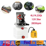 4L 12V Electric Hydraulic Pump Double Acting For Dump Trailer. Fixed Price $218.04.
