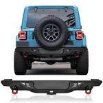 Vijay New For 2018-2025 Jeep Wrangler Jl Steel Black Rear Bumper With Led Lights. Fixed Price $329.99.