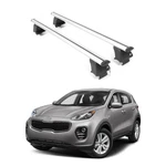 Erkul Roof Rack Crossbars Fits Kia Sportage 2017-2022 Naked Aluminum Silver. Fixed Price $238.41.
