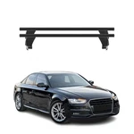 Top Roof Racks Cross Bars Fits Audi A4 Sedan Facelift 2012-2016 Pcs Black Alu. Fixed Price $249.99.