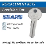 Sears Keys Roof Rack Bike Cargo Luggage Carrier Cut To Code N001-N200. Fixed Price $7.99.
