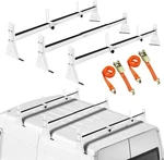 Ladder Rack For Van, Roof Compatible With Chevy Express 1500 White. Fixed Price $198.98.