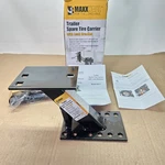 Maxxhaul 80071 Powder Coat Black Trailer Spare Carrier With Tire Locking Bracket. Fixed Price $26.00.