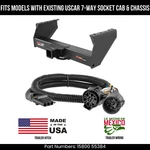 For 2010 Dodge Ram 3500 Trailer Hitch W/ 4PIN Wiring Fit Uscar Plug C&cs Curt. Fixed Price $502.99.